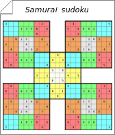 samurai sudoku puzzles to print
